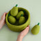 DASHDU - Perry Pear - Five Felt Fruit Pears With Bowl